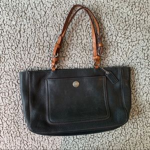 *Black and Brown Vintage Medium Coach Bag